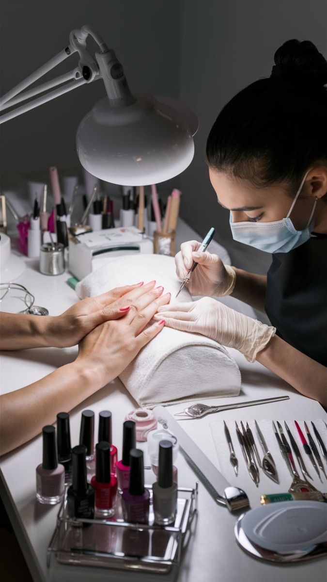 Nail technician at Dream Nails Spa Athens